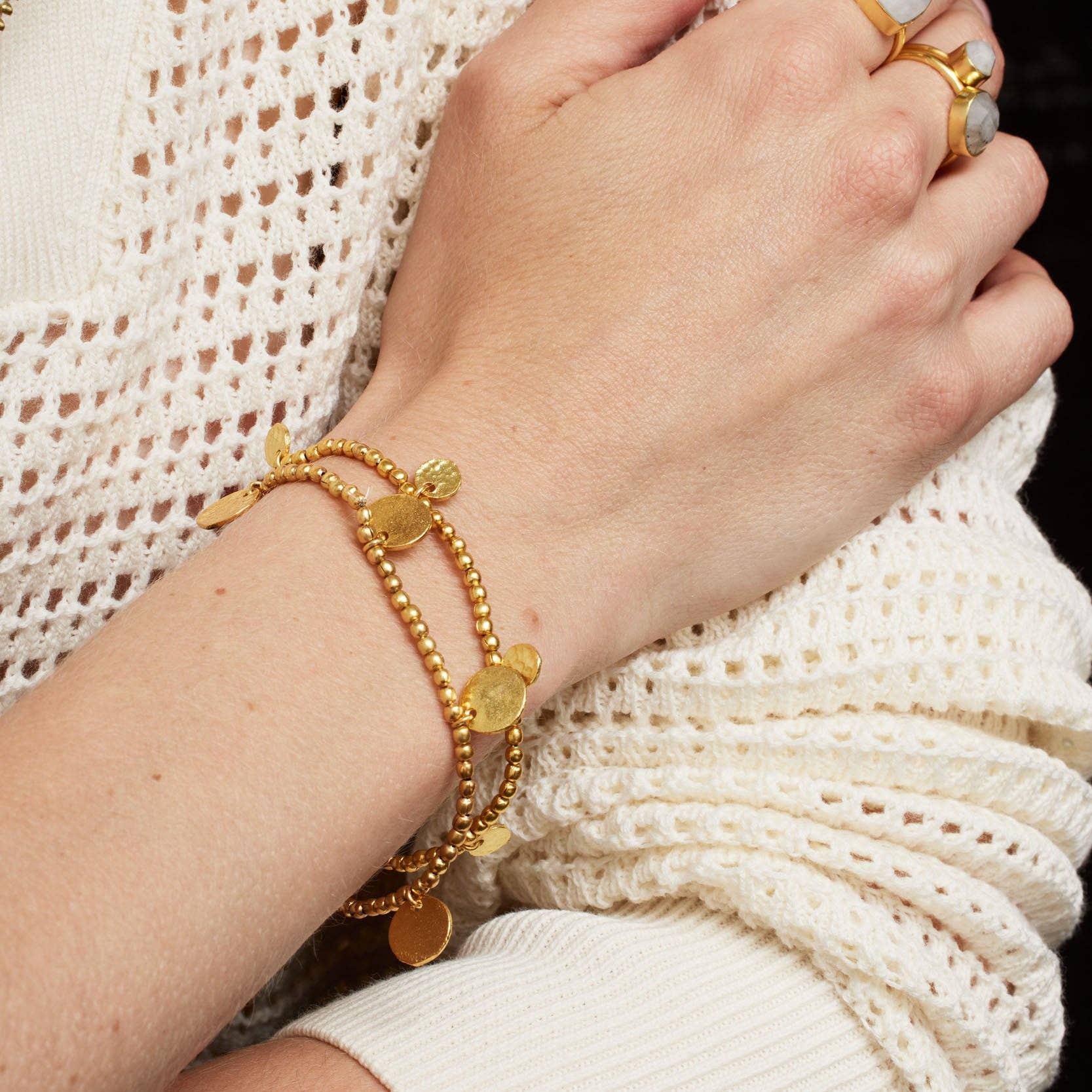 Ashiana London – Großhandel Armband mit Charms/Anhängern – Libra Goldmünzen-Armband1