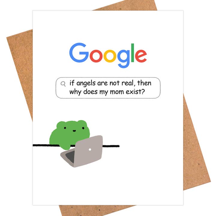 Funny Mother’s Day Card – Angel Mom for wholesale by iej studio