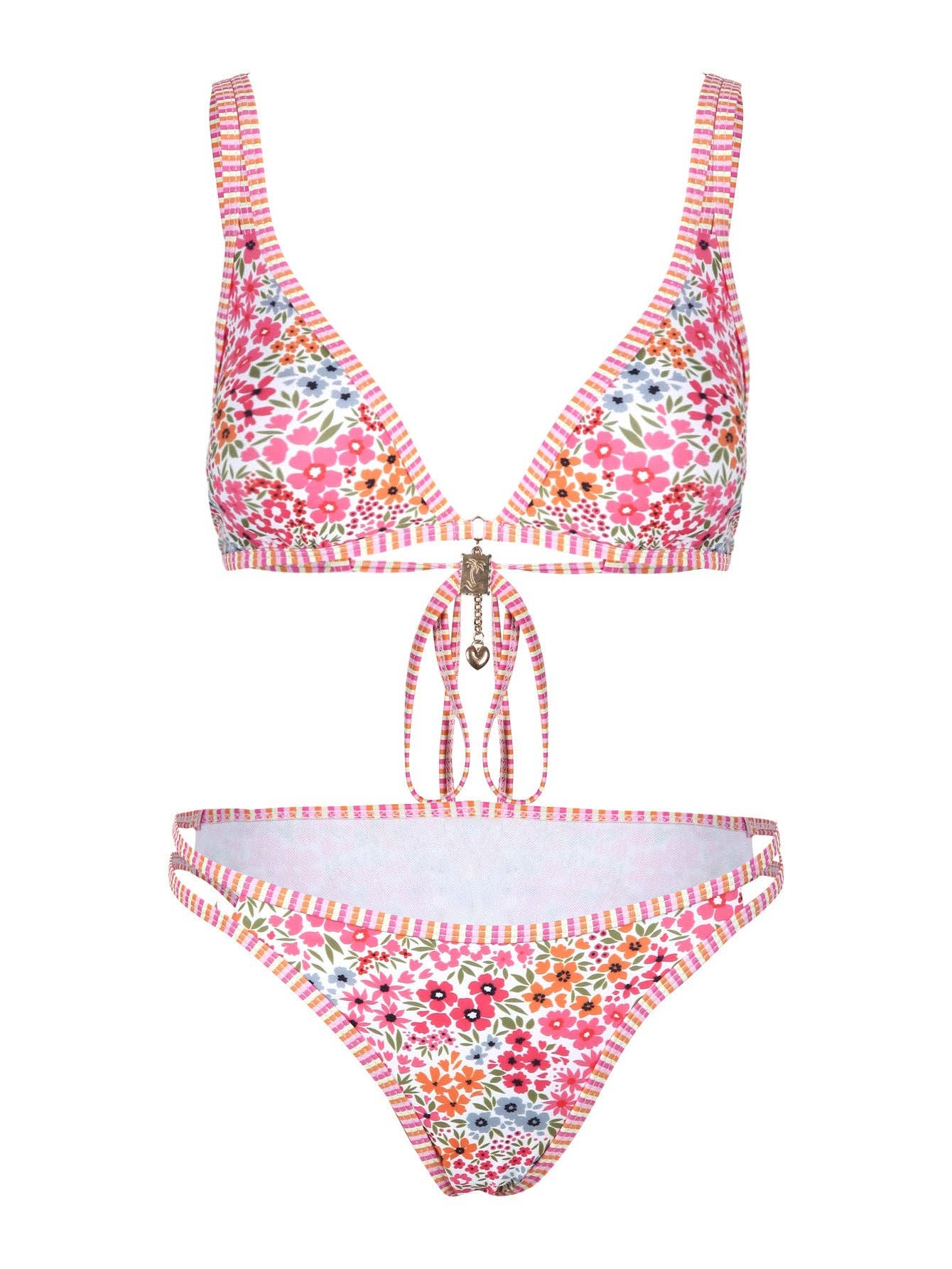 Dipped Shop - Wholesale Two Piece Swimsuit - Women's - Trendy Floral Printed Bikini Swimwear DP25C54913