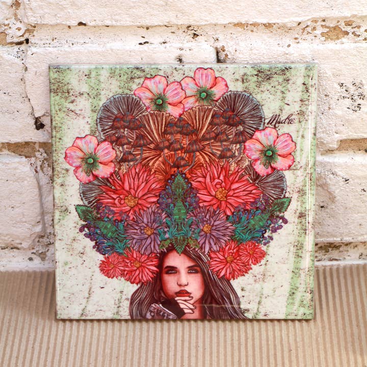 Msdre – wholesale Wall tile – Flower Crown Festival Fairy Art Decorative Ceramic Tile 6''1