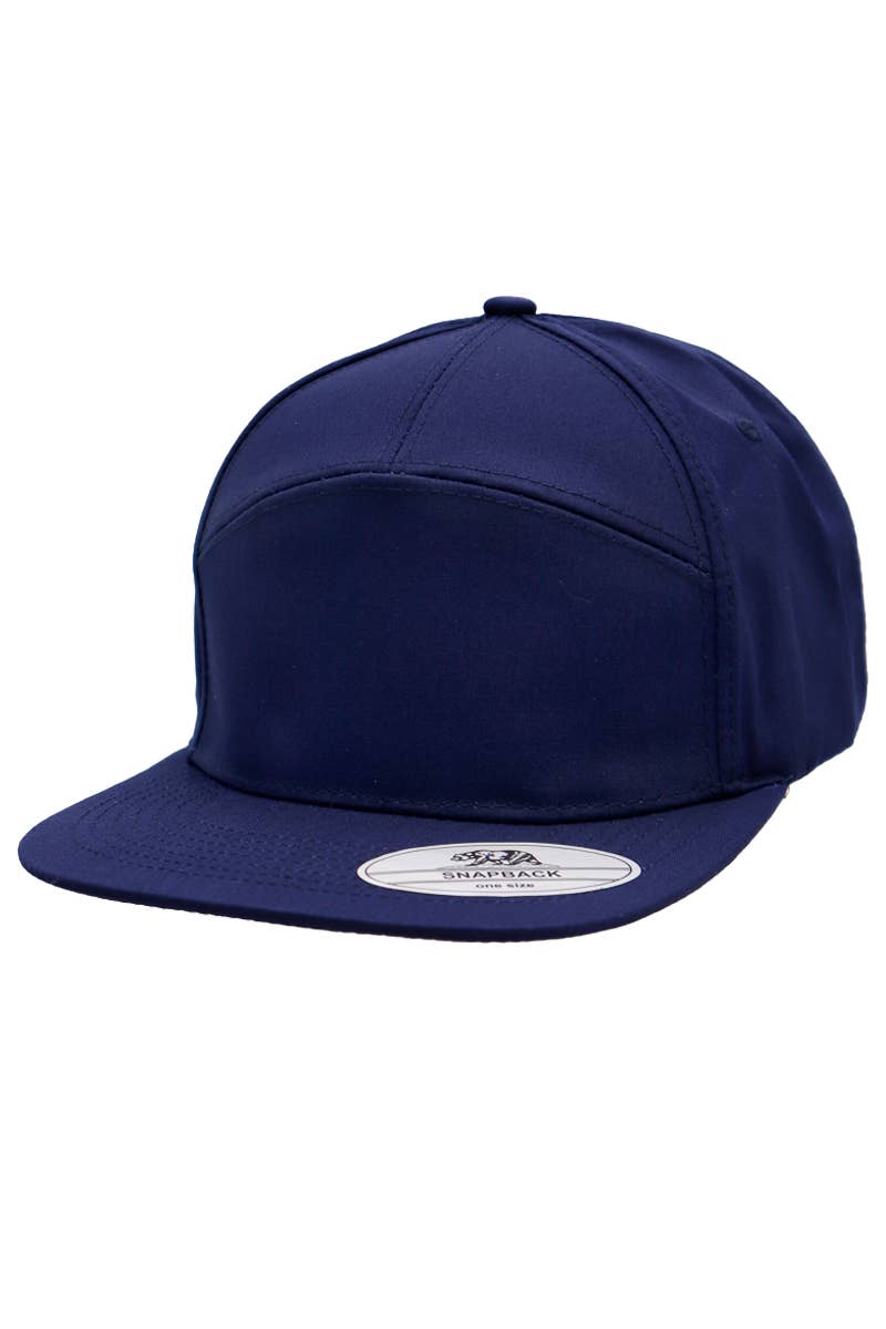 Cap Zone – Boné - Homem por atacado – Snapback de mistura poliéster de algodão sólido com 7 painéis e bico plano6