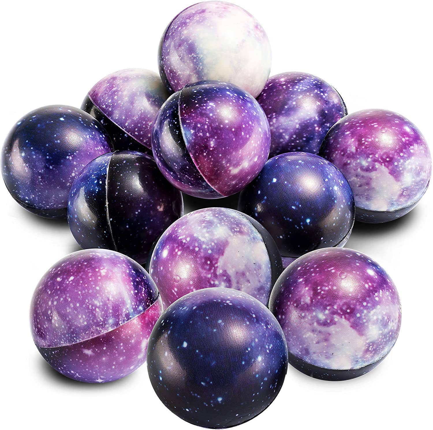 bedwina - Wholesale Stress Relief Ball/Dough - Galaxy Stress Balls for Kids - Pack of 50 Bulk0