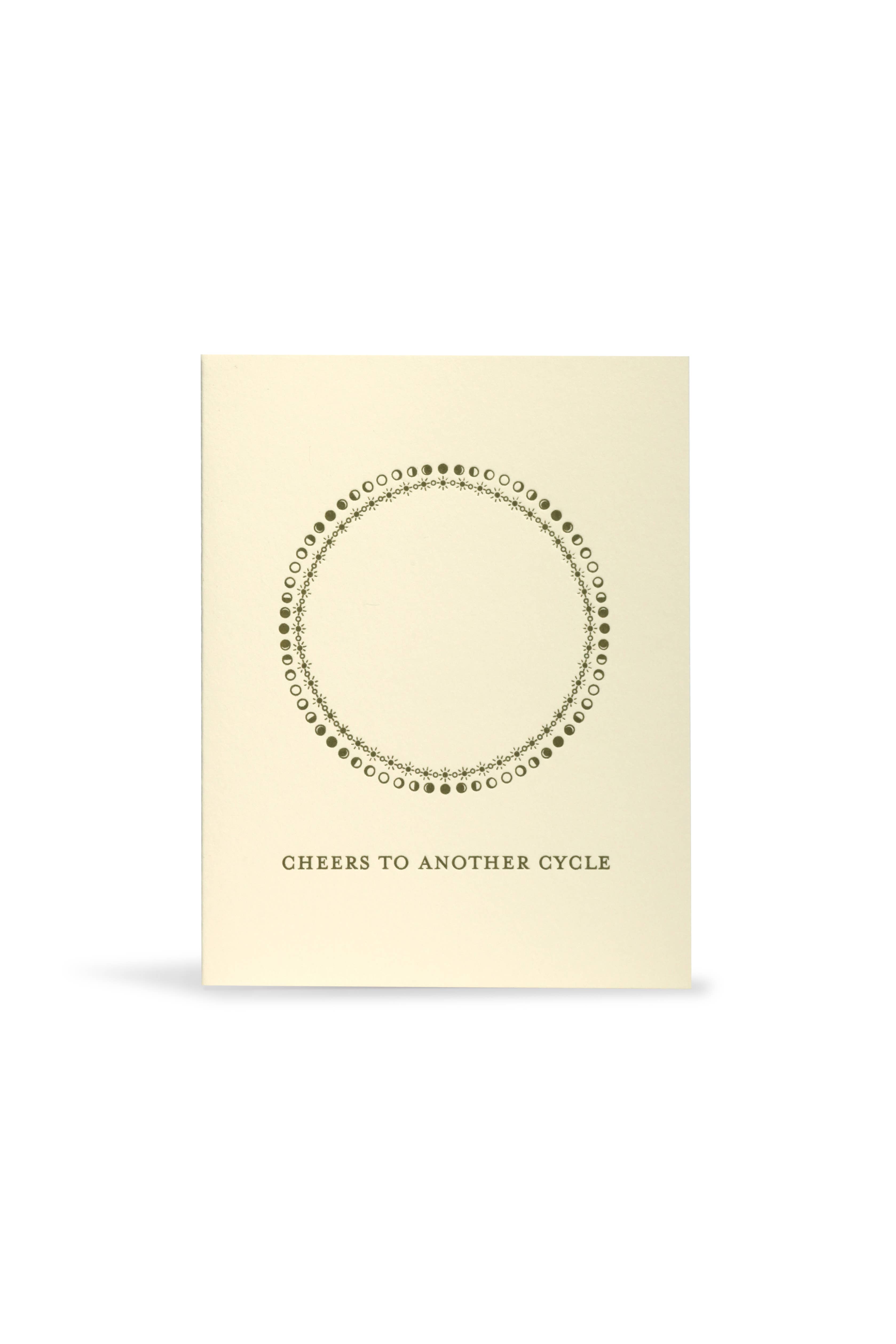 Beside Ourselves - Wholesale Congratulations Card - cheers to another cycle greeting card2