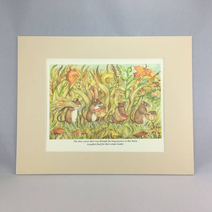Woodfield Press - Wholesale Art Print - #2325 - Mice Gathering Print