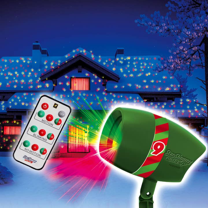 Star Shower - Wholesale Christmas Decoration - Star Shower Ultra 9 Laser Christmas Lights with Remote