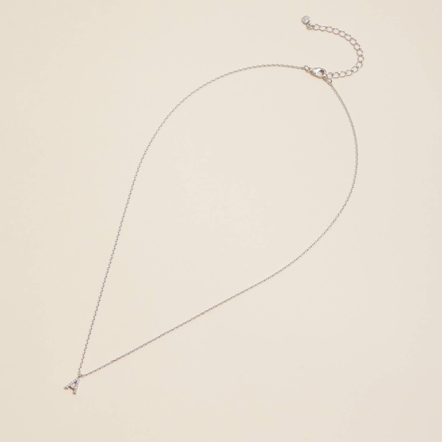 Lilla Haven - Wholesale Pendant/Charm Necklace - 12 Pack of Cubic Zirconia Initial Gold Dipped Necklaces16