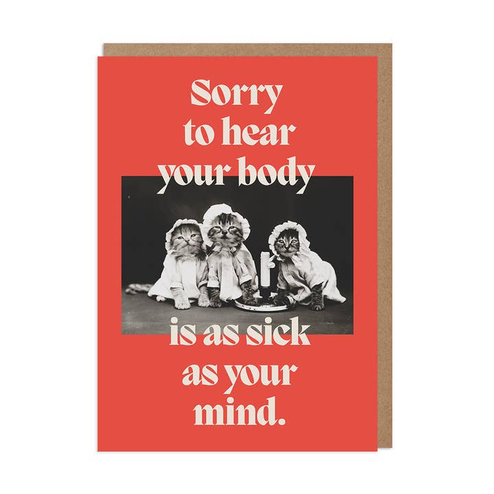 Funny Get Well Card – Sick as Your Mind for wholesale by Betiobca