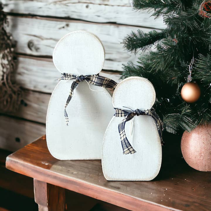 Inkwood Crafters - Wholesale Christmas Decoration - Primitive Snowman Christmas Decoration - Shelf Sitter2