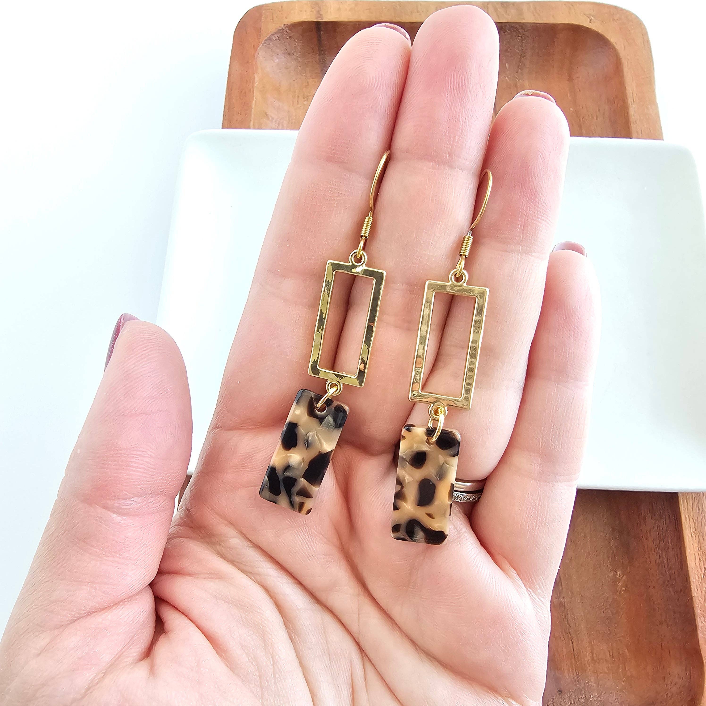 Spiffy & Splendid - Wholesale Dangle Earrings - Raya Earrings - Cheetah // Jewelry, Fall4