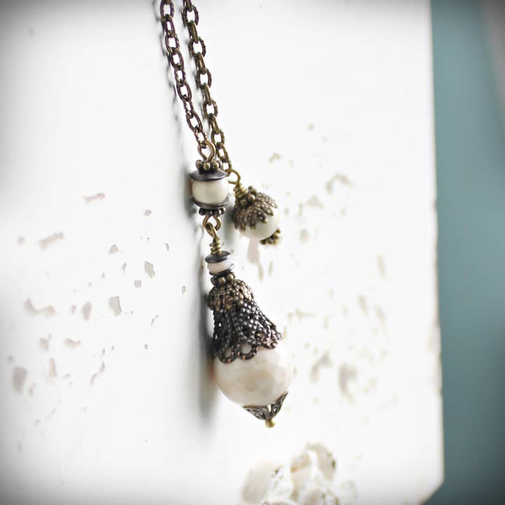 Circa 1890 - Wholesale Meditation Supplies - Petrified Wood Jewelry Pendulum | Grounding & Stability5