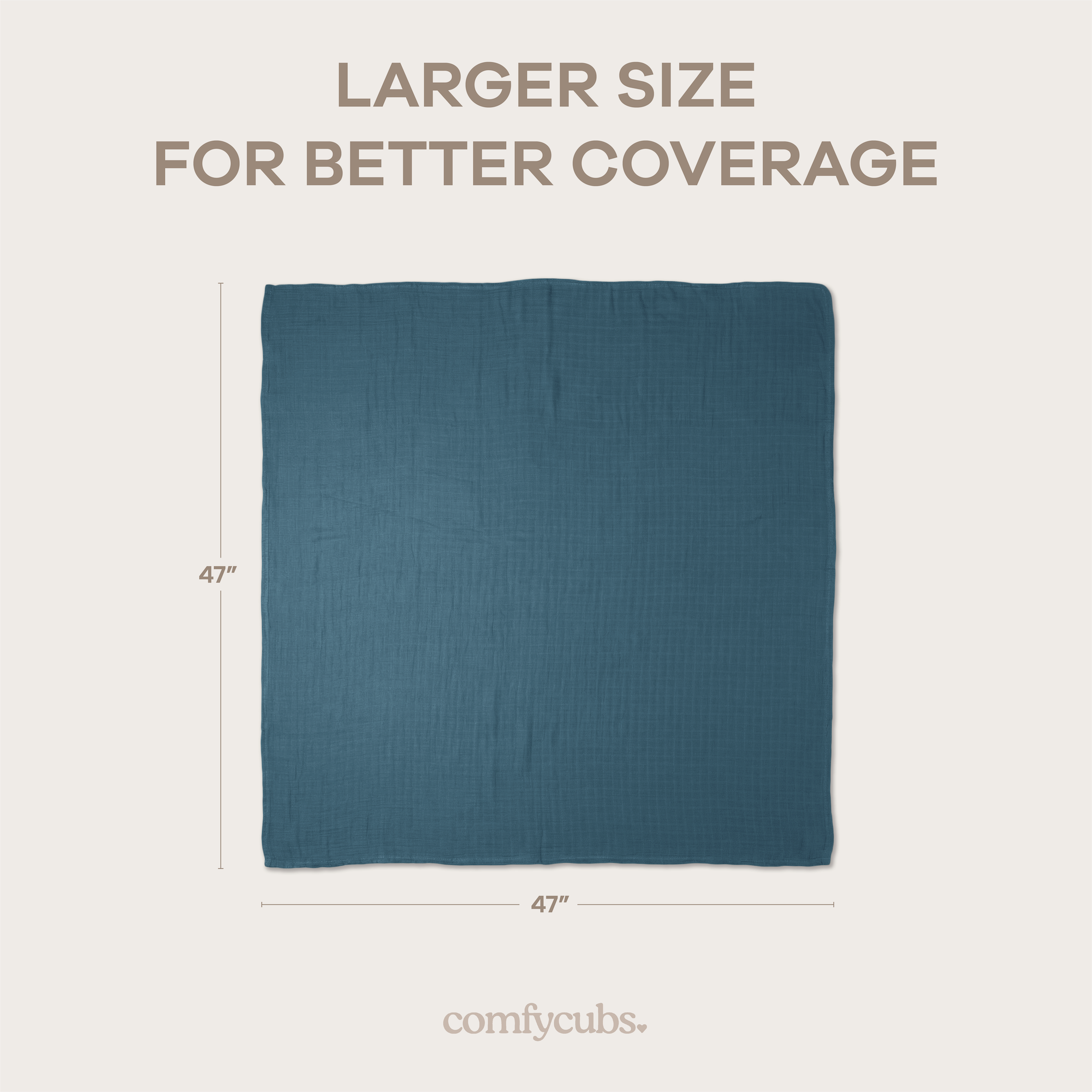 Comfy Cubs - Vente Lange – bébé - Couvertures d'emmaillotage en mousseline, lot de 4, 47" x 47" par Comfy Cubs27