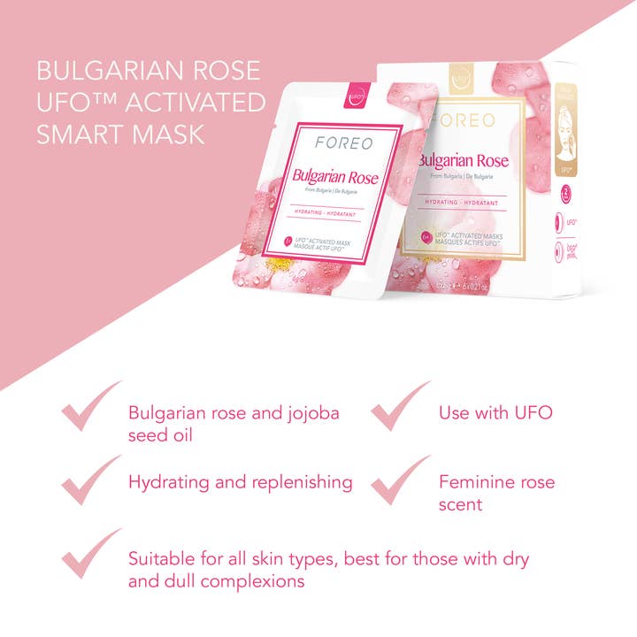 Foreo - Wholesale Skincare Face Mask - UFO™ Activated Mask Bulgarian Rose 6 Pack1