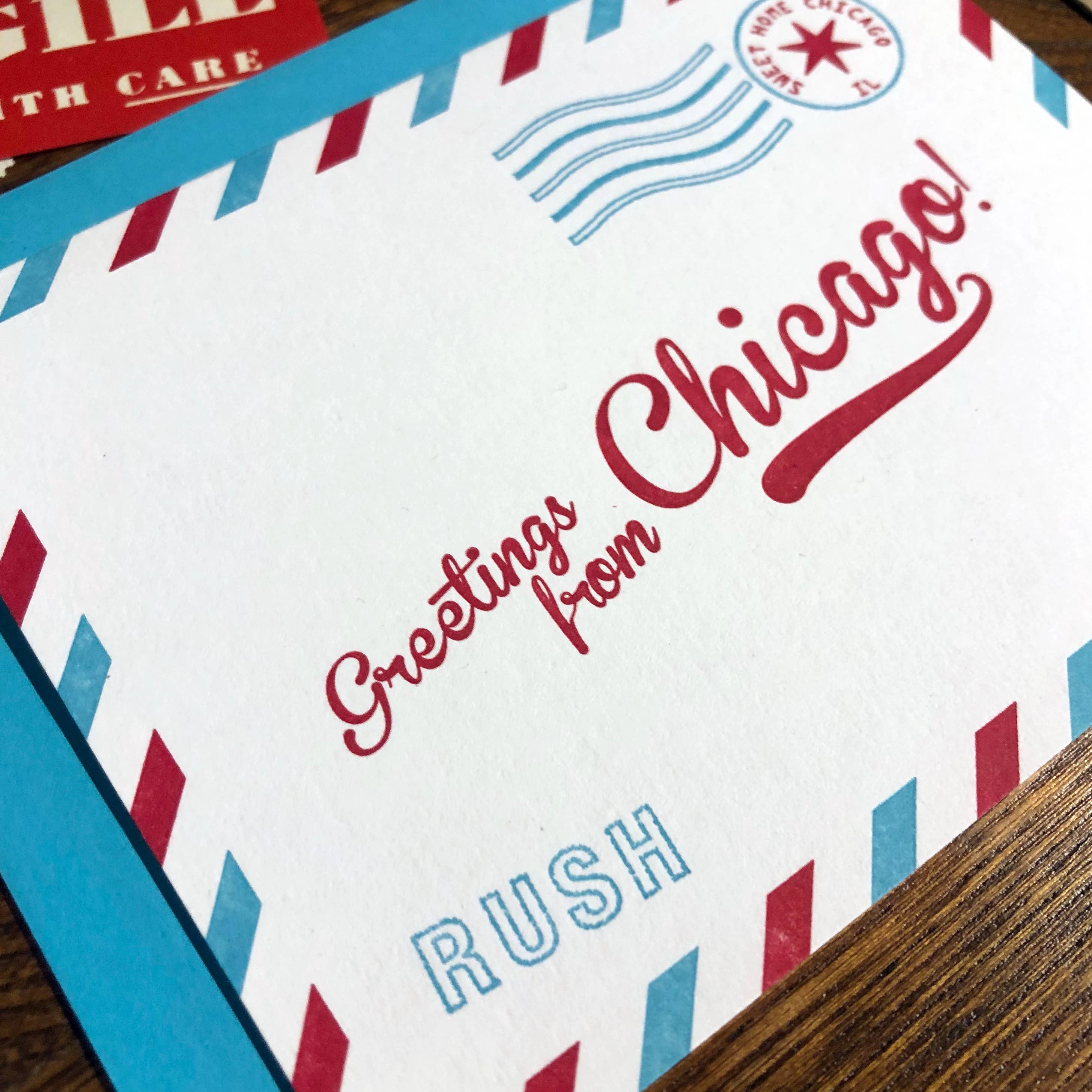 a. favorite design - Wholesale Everyday Greeting Card - chicago airmail3