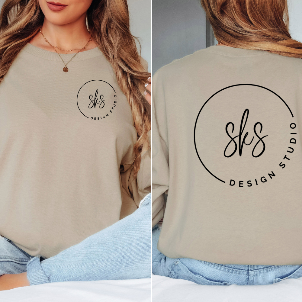 SKS Design Studio - Wholesale Screen Printed T-Shirt - Women's - CUSTOM LOGO | Unisex Long Sleeve Shirt [GILDAN]9