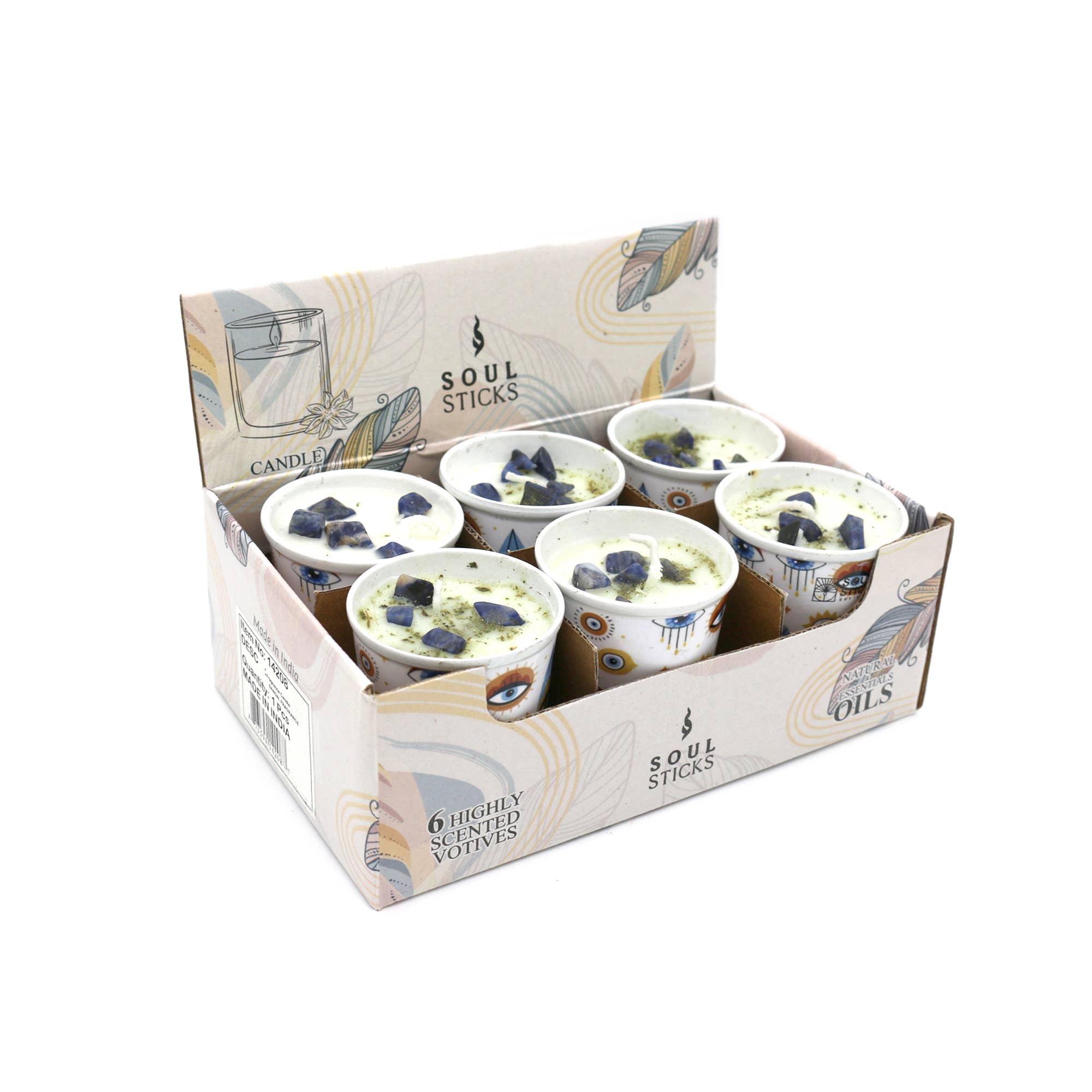 Designs by Deekay Inc. - Wholesale Votive Candle - Bohemian Evil Eye Scented Votive Candles (6)1