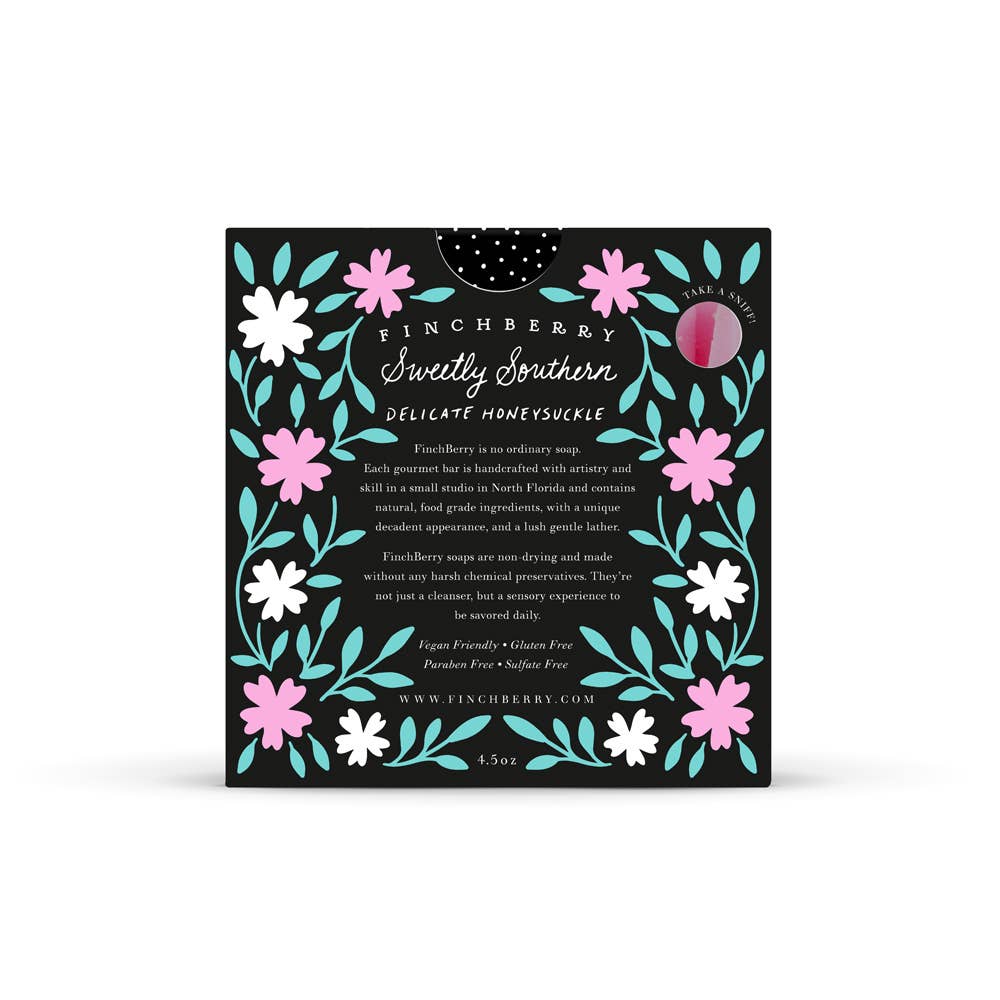 FinchBerry - Wholesale Bar Soap - Sweetly Southern Honeysuckle Scented Gluten-Free Boxed Soap2