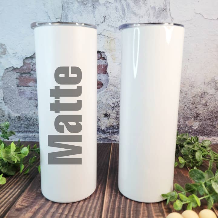 ACC Sublimation Blanks – wholesale Insulated mug/tumbler – 20 oz Straight MATTE Sublimation ready skinny tumbler RTS, MATTE sublimation tumbler