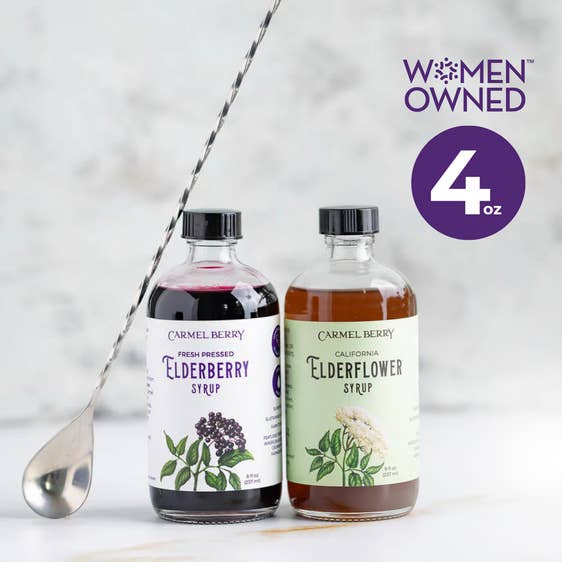 Carmel Berry Company - Vente Sirops aromatisés - Sirop de sureau | Fleur de sureau | Cadeau | Premium | États-Unis | 4oz0