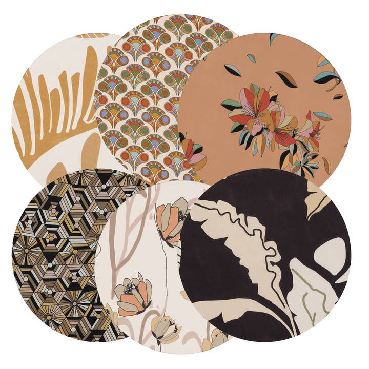 6 placas inferiores con efecto seda para venta al por mayor de Maria Vittoria Atelier