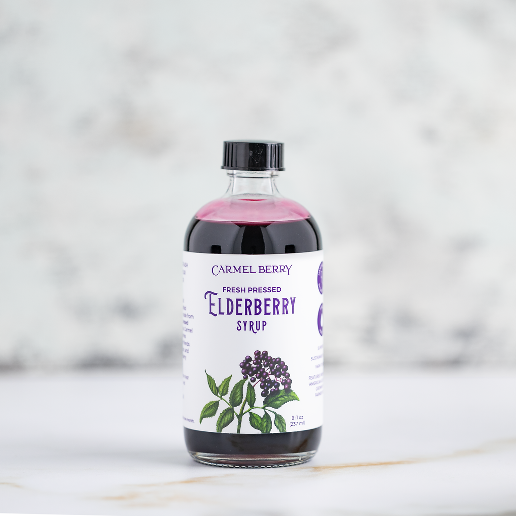 Carmel Berry Company - Wholesale Flavored Syrup - Elderberry Syrup | Immunity | Premium | Mocktail | USA | 4oz5