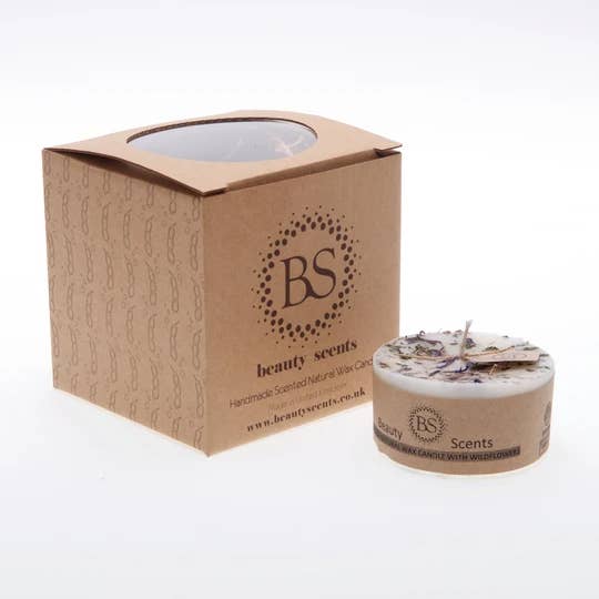 Beauty Scents Ltd. – wholesale Reseljus – Litet doftande soja ljus med vilda blommor låda med 6