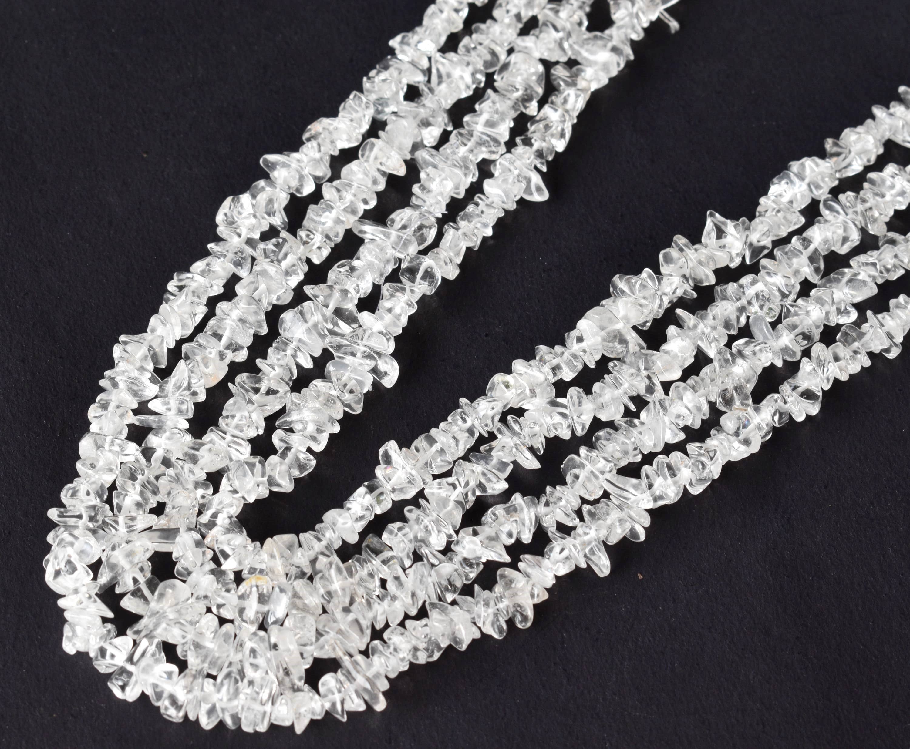 Soothing Crystals Beads - Wholesale Beads - Raw Chip Beads | Clear Quartz | Crystal Uncut Necklace Beads2