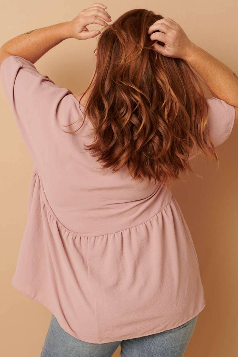 mittoshop - Wholesale Tunic - Women's - CT9073PL-PLUS AIRFLOW DOLMAN BABYDOLL BLOUSE10