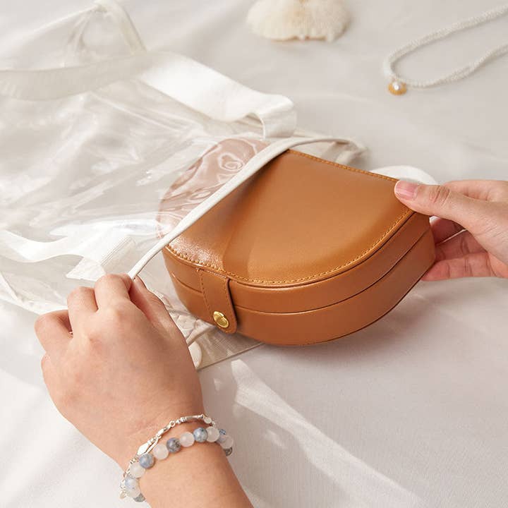 Dipped Shop - Wholesale Jewelry Box/Organizer - Vintage Solid Color Portable Jewelry Case DP25B9097