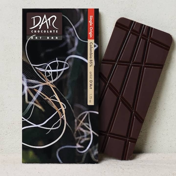 Dar Chocolate - Wholesale Chocolate Bar - Art Bar: Single Origin Colombia Dark Chocolate Bar 85% Cacao0