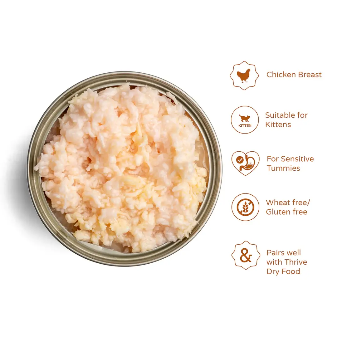 PetGiftz LLC - Wholesale Pet Food - Cat - Thrive Chicken Complete Kitten Food PACK OF 12-2.65 oz cans1