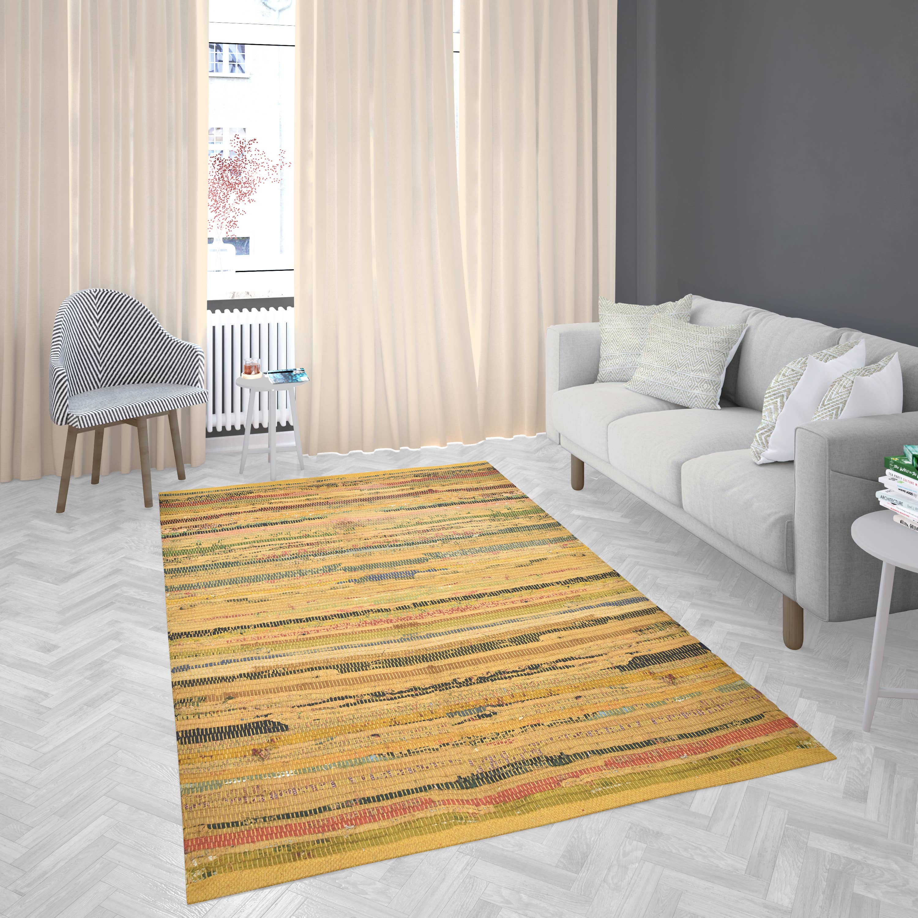 Fabstyles - Wholesale Area Rug - Fabstyles Chindi Rag Rugs (Multiple Color & Size Options)9