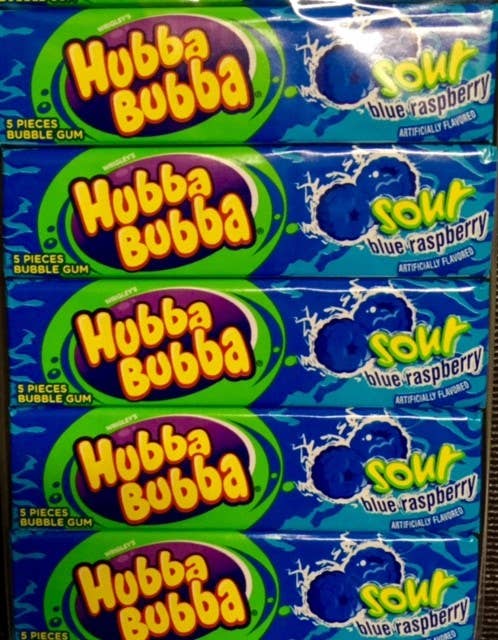 iSweet.ca - Wholesale Chewing Gum - (S1-06) US - Hubba Bubba - Sour Blue Raspberry X 18 Units0