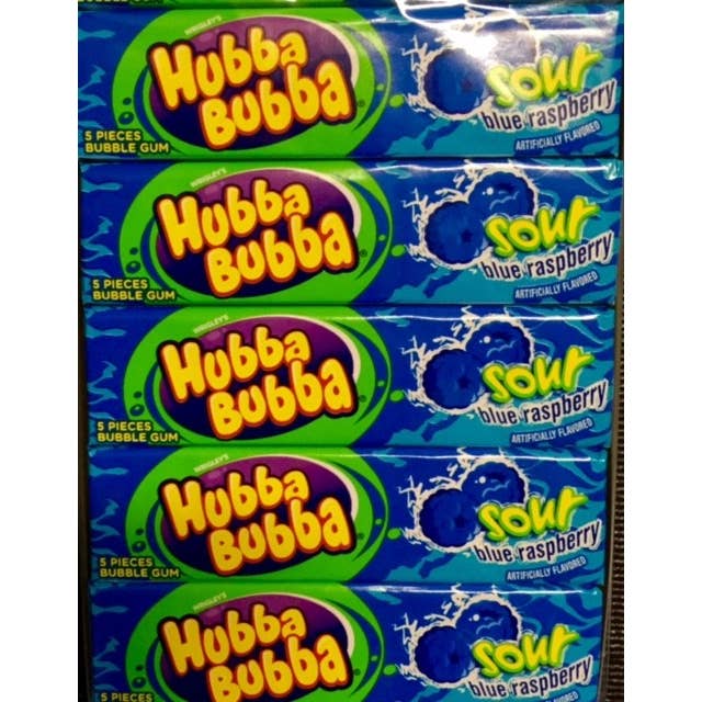 iSweet.ca - Wholesale Chewing Gum - (S1-06) US - Hubba Bubba - Sour Blue Raspberry X 18 Units