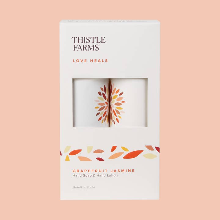 Grapefruit Jasmine Moisturizing Hand Soap and Lotion Set for wholesale by Thistle Farms