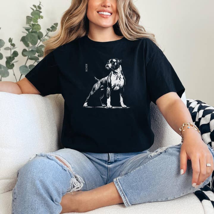 Boxer Unisex Softstyle T-Shirt for wholesale by Pets and Humans