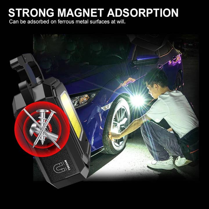 VIGOR - Wholesale Handheld Flashlight - Rechargeable Cob Keychain Work Light with Bottle Opener10