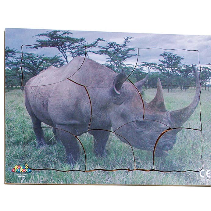 Animaux en voie de disparition - Rhinocéros noir - JJ741 pour la vente par Just Jigsaws