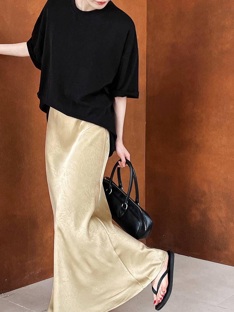 Marayn - Wholesale Skirt - Women's - 2025 NEW French Satin Mermaid Skirt Chic Autumn Elegance7