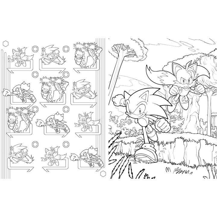 Insight Editions - #1 Pop Culture Publisher - Wholesale Coloring & Activity Book - Adult - Sonic the Hedgehog: The Official Adult Coloring Book3