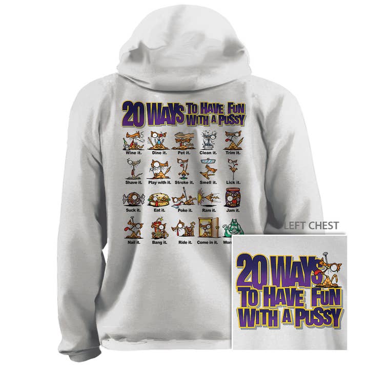 Sudadera con capucha de forro polar de 7.8 oz - 20 Ways para venta al por mayor de Jester Clothing Company