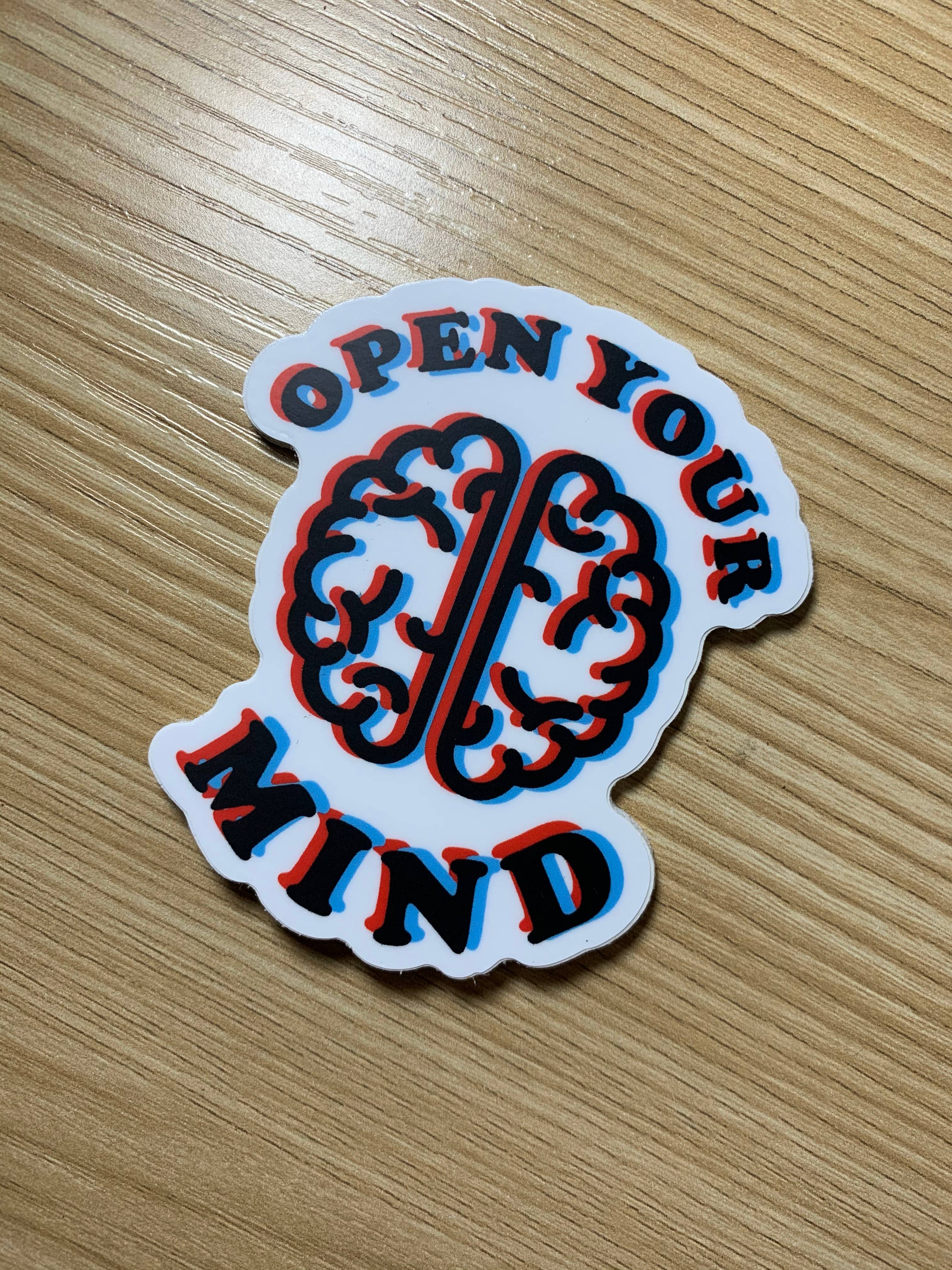 Christina iDesigns - Wholesale Sticker - Open your mind 3d brain sticker5