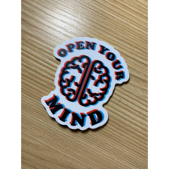 Christina iDesigns - Wholesale Sticker - Open your mind 3d brain sticker5
