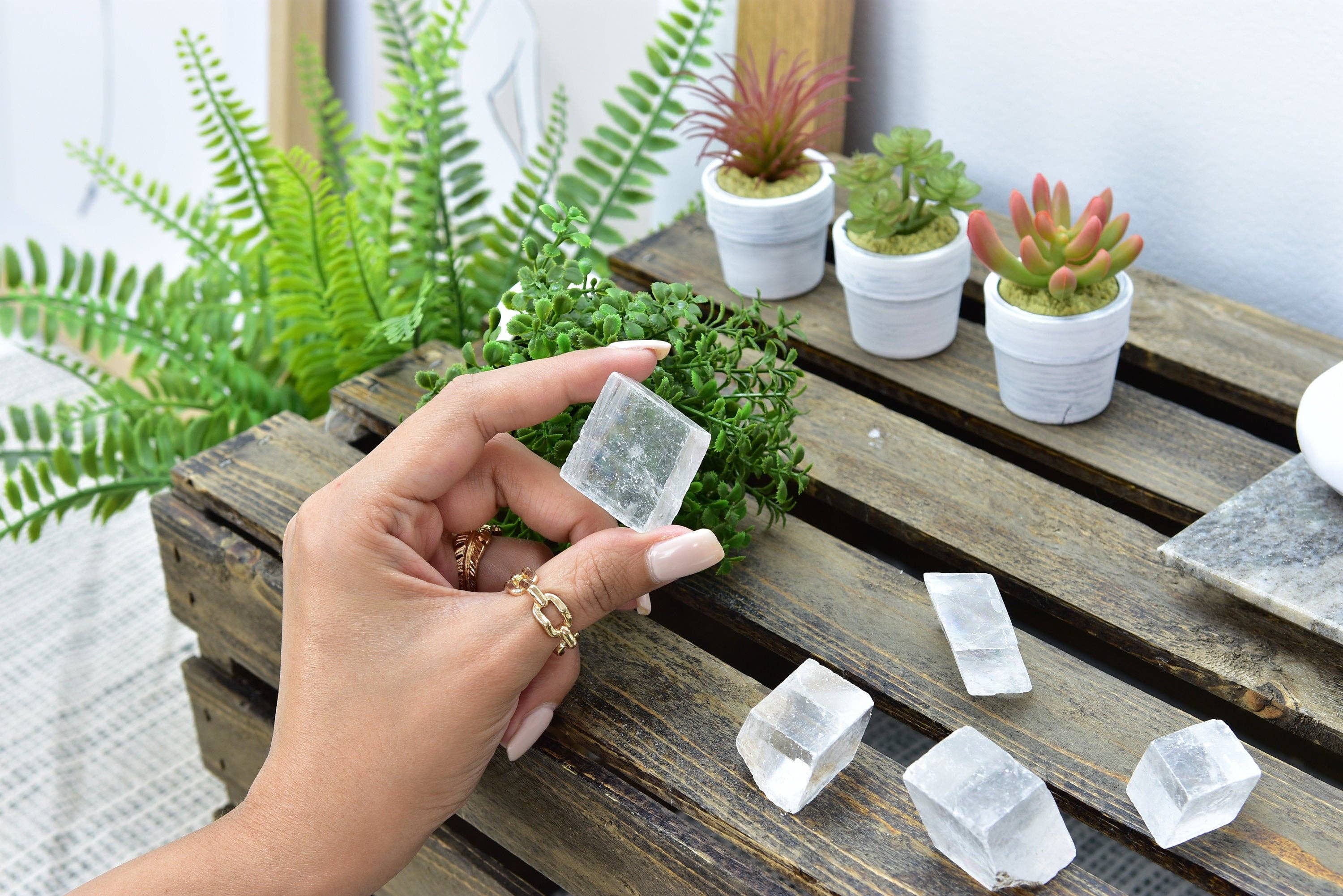 Yellow Tree Company - Wholesale Spiritual Stone/Crystal - Optical Calcite | Optic Calcite | Iceland Spar | Raw Natural Clear Calcite0