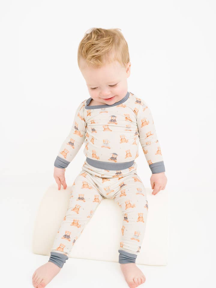 Little One Shop - Wholesale Sleepwear Set - Kids - Teddy Bedtime Bamboo Set