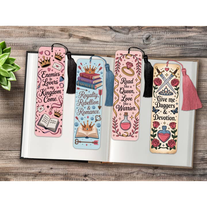 Fantasy Book Lovers Metal Bookmarks for wholesale by The Corner Shop