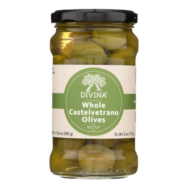 Ware Spark - Wholesale Olives - Divina - Castelvetrano Olives - Case Of 6 - 10.2 Oz.