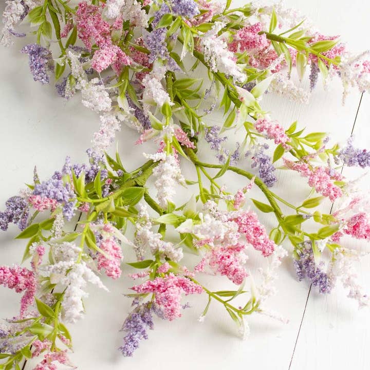 Factory Direct Craft - Wholesale Artificial Flowers - 60 inches Artificial Lavender Table Runner Mantle Garland