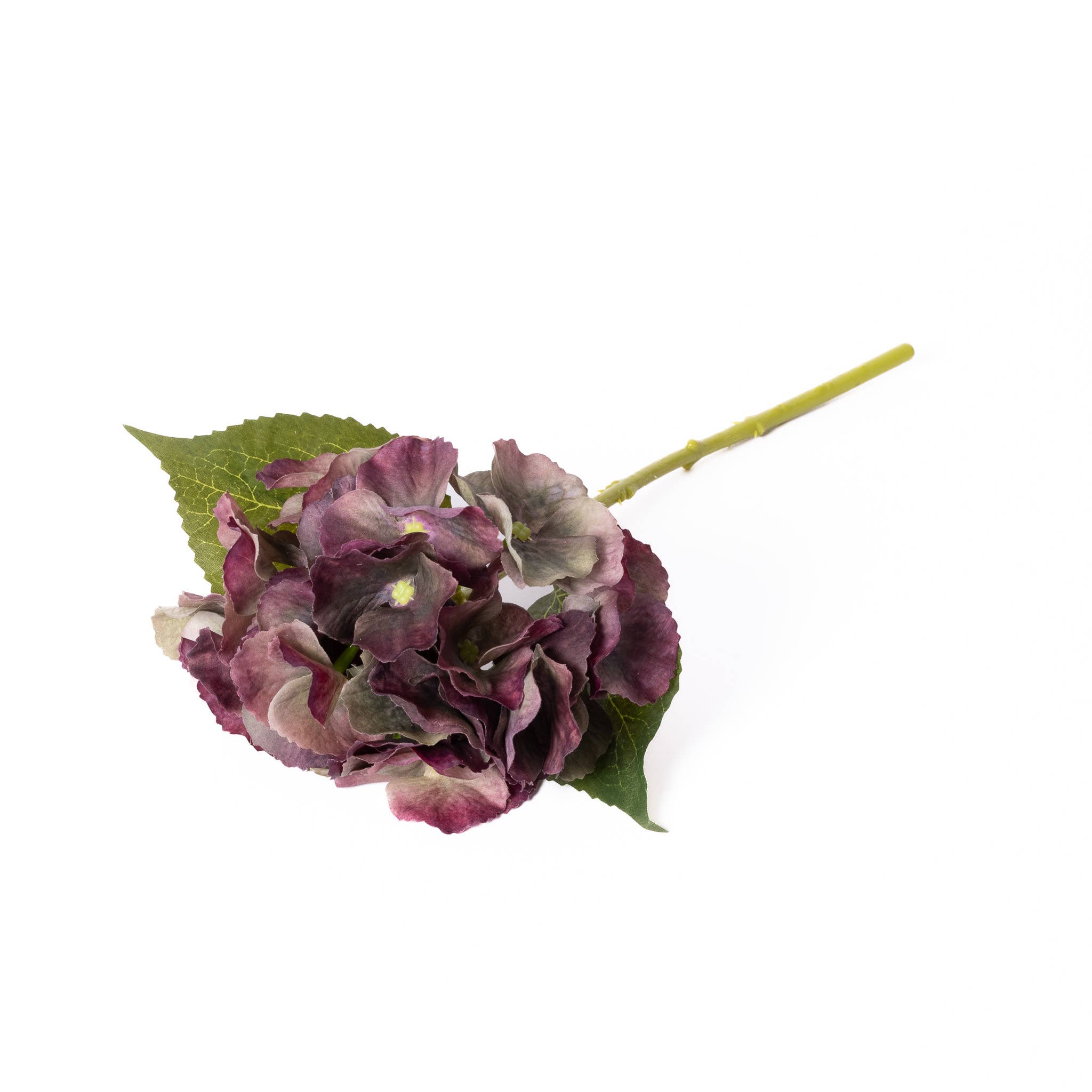 Mills Floral Company – Engroshandel Kunstige blomster – Real Touch Hortensia - 14 Tommer - Antik Bourgogne1