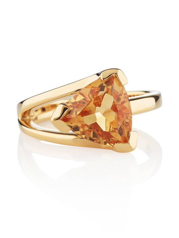 Valentine Guldring Med Citrin för wholesale av Manja