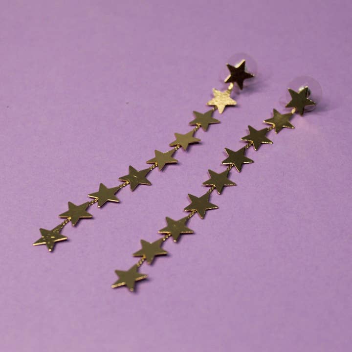 Brincos Estrela Longa por atacado de Milou